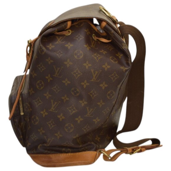 Louis Vuitton Monogram Montsouris Backpack in brown monogram canvas and natural - Picture 5 of 16